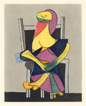 Picasso Venti Pochoirs Femme assise