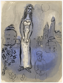 Marc Chagall lithograph Esther