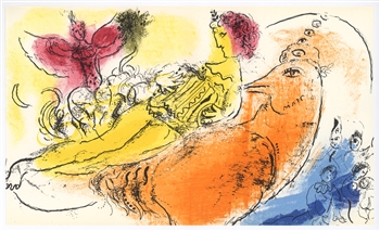 Marc Chagall "L'Accordeoniste" original lithograph