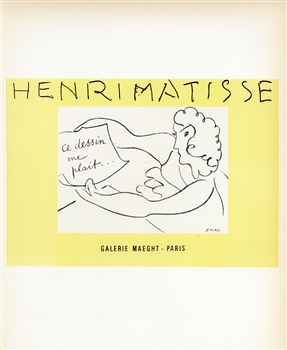 Matisse lithograph poster Mourlot