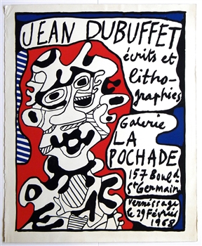 Jean Dubuffet original lithograph La Pochade