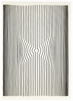 Victor Vasarely screenprint, 1963