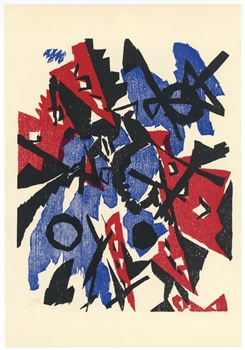 Ernst Wilhelm Nay woodcut, 1953