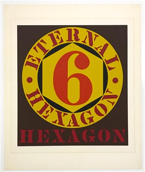 Robert Indiana "Eternal Hexagon" original serigraph