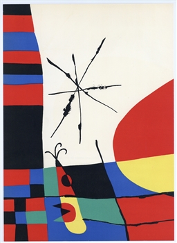 Joan Miro original lithograph, 1956