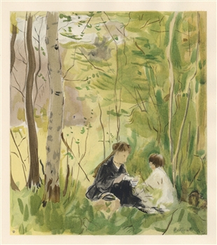 Berthe Morisot pochoir Gouter