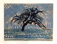 Piet Mondrian serigraph L'arbre bleu
