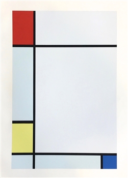 Piet Mondrian serigraph