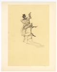 Toulouse-Lautrec lithograph | Circus "Negre jouant du banjo"