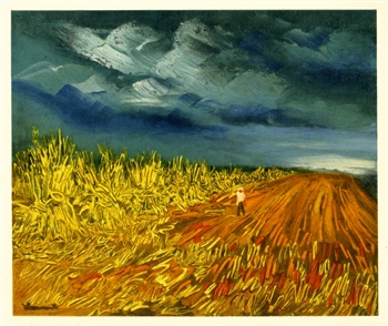 Maurice de Vlaminck lithograph The Harvest