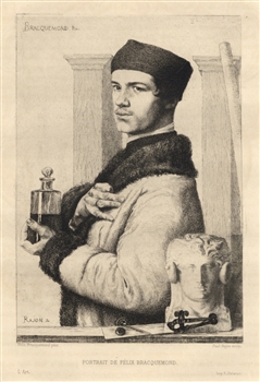 Felix Bracquemond etching Rajon