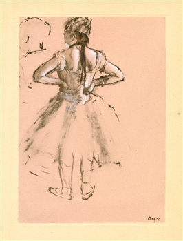 Edgar Degas monotype Danseuse