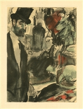 Edgar Degas monotype Famille Cardinal