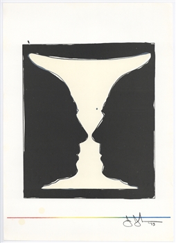 Jasper Johns original lithograph "Cup 2 Picasso"