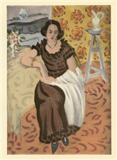 Henri Matisse Femme en robe brune pochoir, L'Art d'Aujourd'hui, Morance 1924
