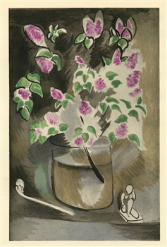 Henri Matisse branche de lilas pochoir, L'Art d'Aujourd'hui, Morance 1924, lilacs
