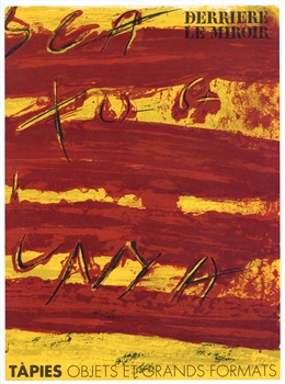 Antoni Tapies original lithograph, 1972