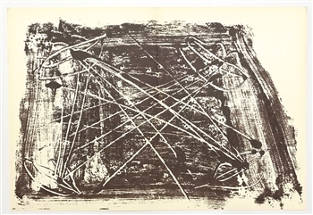 Antoni Tapies lithograph, 1974