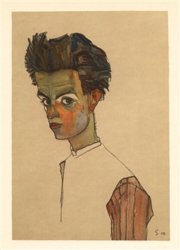 Egon Schiele lithograph