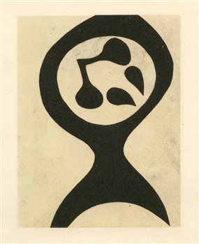 Jean Arp pochoir Berggruen 1955