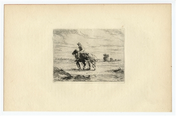 Jules Jacques Veyrassat etching