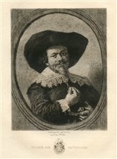 Jules Jacquemart etching "Wilhem van Heythuijsen" Frans Hals