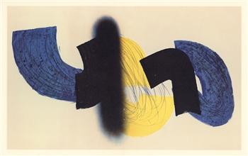 Hans Hartung lithograph Maeght 1971