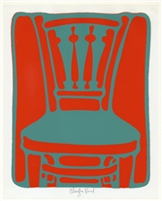 Clayton Pond "The Other Chair" pencil-signed original serigraph