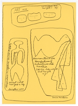 Louise Nevelson lithograph Improvisations