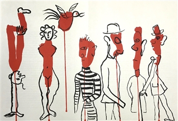 Alexander Calder lithograph, 1966, derriere