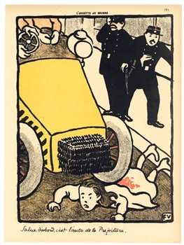 Felix Vallotton original lithograph "Crimes et ChÃ¢timents"