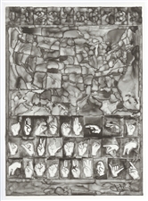 Jasper Johns lithograph Art in America