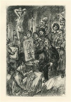 John Sloan original etching Of Human Bondage