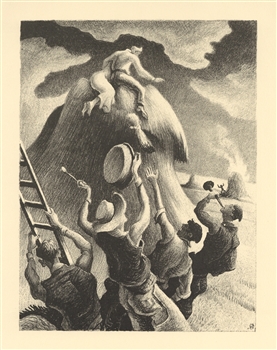 Thomas Hart Benton lithograph