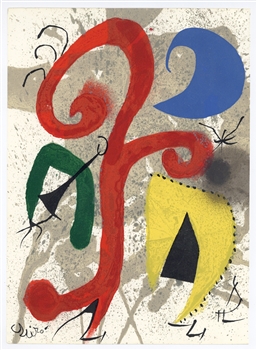 Miro lithograph Jardin au clair de lune