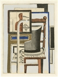 Fernand Leger pochoir "La haut de forme"