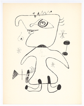 Joan Miro surrealist lithograph