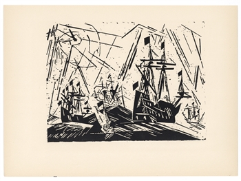 Lyonel Feininger original woodcut