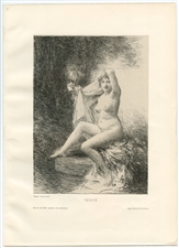 Henri Fantin-Latour original lithograph Verite