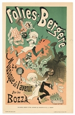 Jules Cheret lithograph Folies-Bergere from Gazette des Beaux Arts
