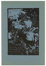 Auguste Louis Lepere woodcut Le centaure