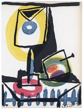Pablo Picasso lithograph Nature morte au verre