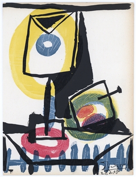 Pablo Picasso lithograph Nature morte au verre