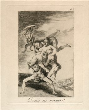 Francisco Goya etching Caprichos