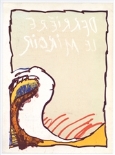 Pierre Alechinsky original lithograph, 1981