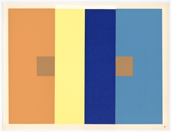 Josef Albers silkscreen | Interaction of Color, 1963