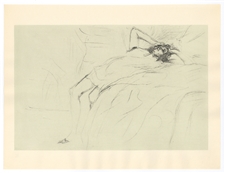 Toulouse-Lautrec lithograph "Lassitude"