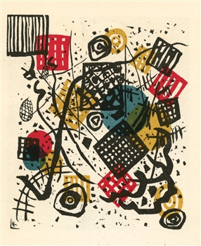 Wassily Kandinsky lithograph "Kleine Welten V"