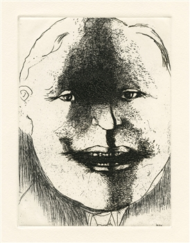 Leonard Baskin original etching