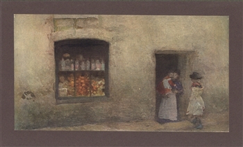 James Whistler lithograph The Sweet Shop